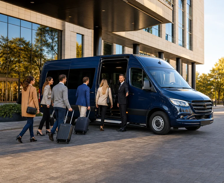 Groepsvervoer met bagage voor 10 personen